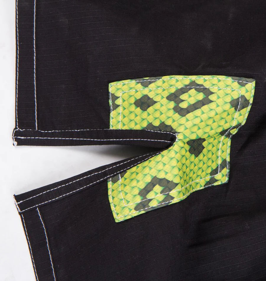 Fighter BJJ Kimono Rice Straw - black - MARCATCMBT