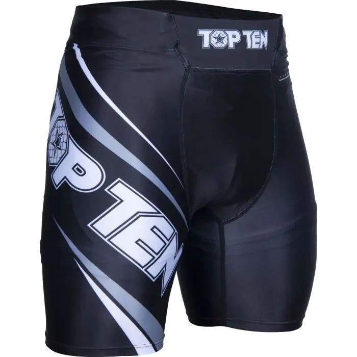 Top Ten MMA compression shorts "Fight Team" - black - MARCATCMBT