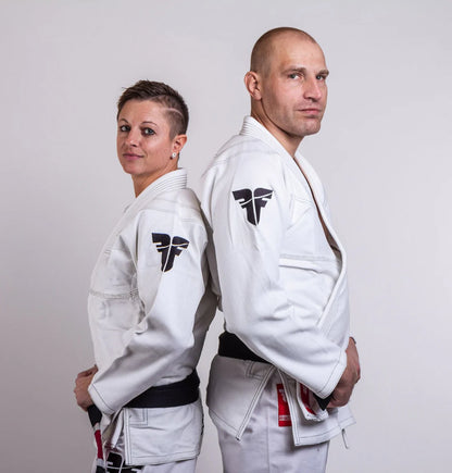 Fighter BJJ Gi Rice Straw - white - MARCATCMBT