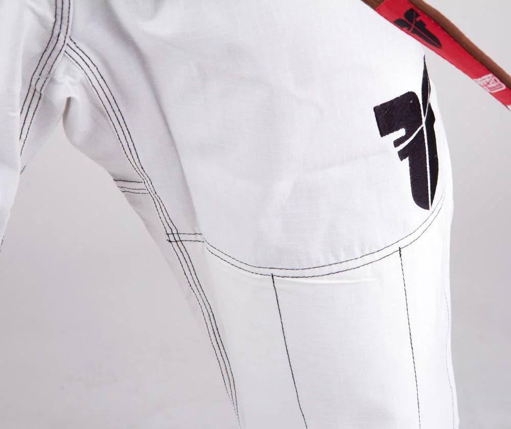 Fighter BJJ Gi Rice Straw - white - MARCATCMBT