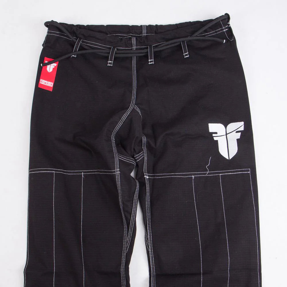 Fighter BJJ Kimono Rice Straw - black - MARCATCMBT