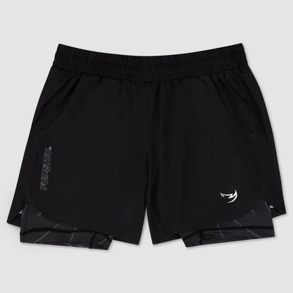 Fumetsu Icon Dual Layer Training Shorts Black - Marcat Combat