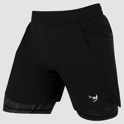Fumetsu Icon Dual Layer Training Shorts Black - Marcat Combat