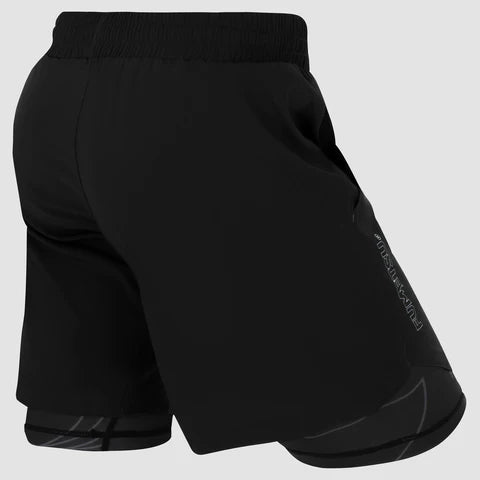 Fumetsu Icon Dual Layer Training Shorts Black - Marcat Combat