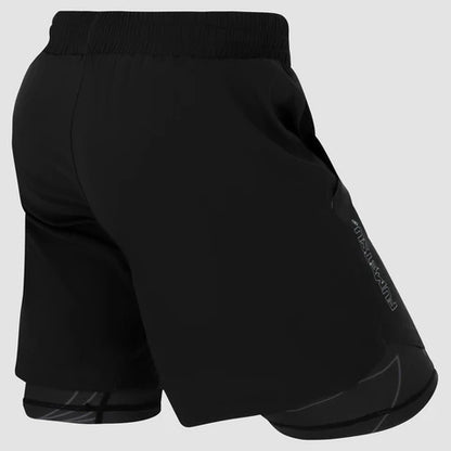 Fumetsu Icon Dual Layer Training Shorts Black - Marcat Combat