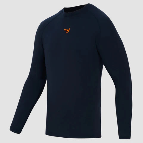 Fumetsu Origins Long Sleeve Rash Guard Navy - Marcat Combat