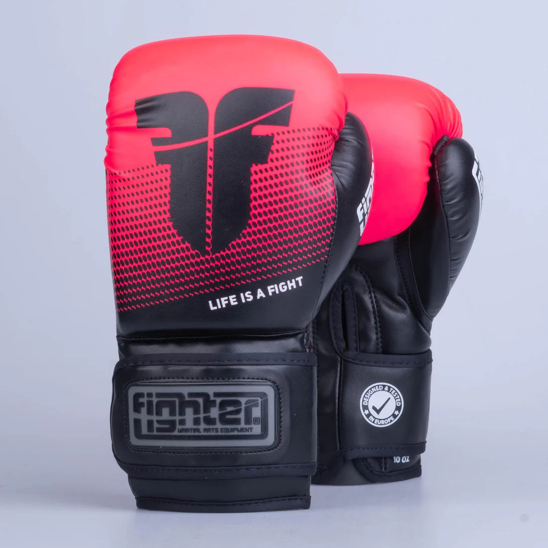 Fighter Boksehansker  Training PU - svart/pink - Marcat Combat